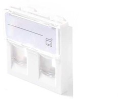Lanview EURO OUTLET 45x45 - 2-PORT