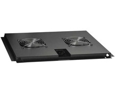 Lanview Lanview LVR252352, Fan tray, Built-in fan, 295 m³/h, Steel, Juodas, 1 pc(s)