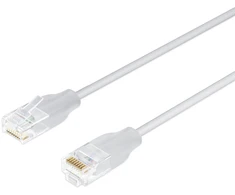 Lanview Kabelis sieciowy LightFlex, Cat.6, U/UTP, TPE, LSZH, balta, 8 m (LV-LIGHT-UTP608W)