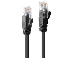 Tinklo Kabelis - LINDY Cat.6 U/UTP Tinklo Kabelis, RJ45, M/M, 250MHz, 0.3 m, Juodas