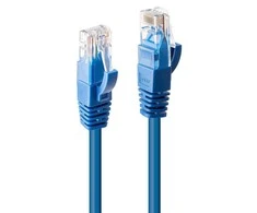 Tinklo Kabelis - LINDY Cat.6 U/UTP Tinklo Kabelis, RJ45, M/M, 250MHz, 0.3 m, Mėlynas