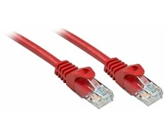Tinklo Kabelis - LINDY Cat.6 U/UTP Tinklo Kabelis, RJ45, M/M, 250MHz, CCA, 1 m, Raudonas