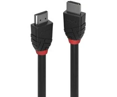 HDMI kabelis - LINDY Juodas Line HDMI Kabelis, M/M, 7,5 m, Juodas