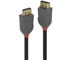 DisplayPort Kabelis - LINDY Anthra Line DisplayPort 1.2 Kabelis, M/M, 7.5 m, Juodas