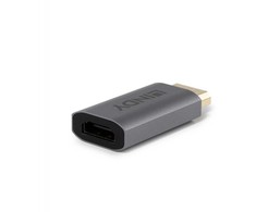Adapteris - LINDY DisplayPort į HDMI Aktyvus Keitiklis, 8K60Hz, 3840x2160@120Hz, 48Gbps, Pilkas