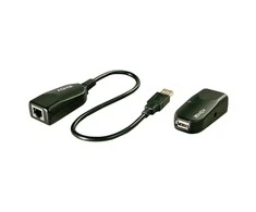USB Prailginimas - LINDY USB 2.0 Cat.6 Prailginimas, 480Mbps, 50 m, Juodas