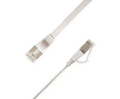 LinkIT Flat U/FTP Cat6A Baltas 4m AWG 32/7, PVC, 1,85x6mm