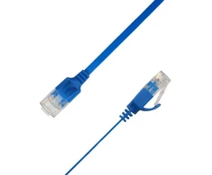 LinkIT Płaski kabelis sieciowy RJ-45, Cat.6a, U/UTP, PVC, mėlyna, 2.5 m (UTP-FL6A-00250-BL)