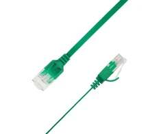 LinkIT Plokščias U/UTP Cat6A žalias 5 m AWG 34/7, PVC, 1x4 mm
