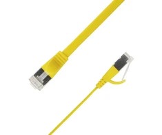 LinkIT Štai vertimas: Flat U/FTP Cat6A Geltona 3m – Plokščias U/FTP Cat6A geltonas 3 m, AWG 32/7, PVC, 1,85x6 mm