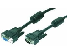 LogiLink LogiLink 5m VGA, 5 m, VGA (D-Sub), VGA (D-Sub), Juodas, Male/Female, RoHS