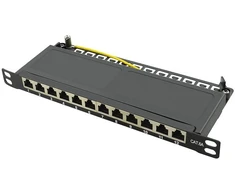 LogiLink Patchpannel 10'' 12 Port Cat6A STP juodas 0.5 HE (NP0066)