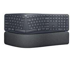 Logitech ERGO K860 SPLIT belaidė klaviatūra verslui, grafito spalvos, Suomių kalba (Qwerty)