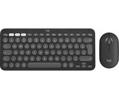 Klaviatūra ir pelė Logitech Pebble 2 Combo for Mac, grafito spalvos