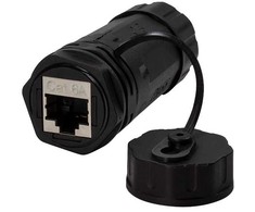 LOGON LOGON NETWORKING TWPGLAND84 lyties keitiklis / RJ-45 kabeliai Juodas