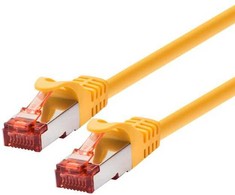LOGON TCF66F003Y kabelis sieciowy Geltonas 0,3 m Cat6a F/UTP (FTP)