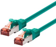 LOGON TCF66F015G kabelis sieciowy Žalias 1,5 m Cat6a F/UTP (FTP)