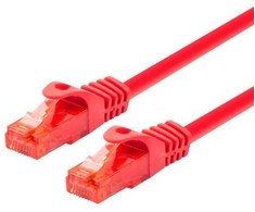 LOGON LOGON Cat6 UTP 5m, 5 m, Cat6, RJ-45, RJ-45, Raudona
