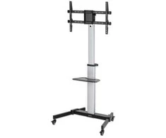 Laikiklis Manhattan Stojak mobilny TV 37-86" do 50kg regulowany PIVOT półka AV