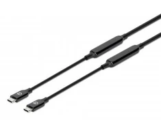 Manhattan Usb-C To Usb-C Cable, 5M, Male To Male, Juodas, 10 Gbps