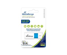 Pendrive MediaRange Color EDT. MR974 64GB Mėlyna, Baltas