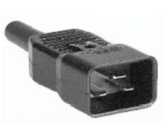 Coferro Cables „Mercodan“ – maitinimo kabelis – IEC 320 EN 60320 C20 į IEC 320 EN 60320 C13 – AC 250 V – juodas