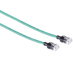 Mercodan Kabelis sieciowy RJ-45, Cat.6a, U/UTP, LSZH, Slim, žalia, 20 m (371926200)