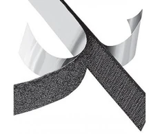 Mercodan Lipni juosta su lipnia juosta 25 m, juoda, su kabliuku / kištuku, 30 mm, tinka