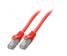 „Mercodan“ jungiamasis kabelis KAT6 UTP, raudonas, 5,0 m, be halogenų, 2x4xAWG24 LSZH, plastikinis maišelis, CCA, 5 m, Cat6, U/UTP (UTP), RJ-45, RJ-45, raudonas