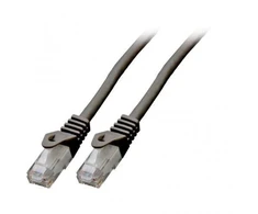 Mercodan Patch kabelis CAT6 UTP, juodas, 10m, be halogenų, 2x4xAWG24
