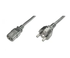 Mercodan Schuko tinklo kabelis 2,5 m iki C13, A+C, H05VV-F 3G1,0 mm² 10A