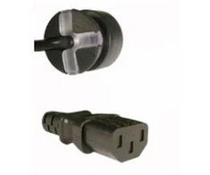 Mercodan SmarTplug DK power cable juodas 3.0m, Straight