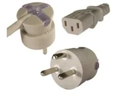 Mercodan SmarTplug DK power cable pilkas 10.0m, Straight appliance
