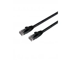 Mercodan „UltraFlex“ jungiamasis kabelis KAT6 UTP, 0,25 m, juodas, LSZH