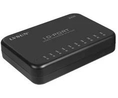 Mercodan USB-C įkrovimo stotelė, 200 W, 10 prievadų, juoda, įkrovimo stotelė