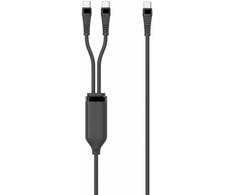 Kabelis USB MicroConnect USB-C - 2x USB-C 1.5 m Juodas (1-in-2 PD100W USB-C to)