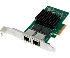Karta jungiama į tinklą MicroConnect 2 port RJ45 network card, PCIe