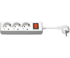 MicroConnect Rozgałęziacz 1,5 m 3 x gniazdo jungiama į tinklą wewnętrzna balta (GRU003W-SWITCH)