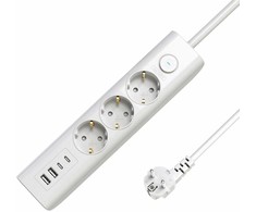 Listwa zasilająca MicroConnect 3-way USB Schuko Power Strip