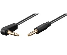 Kabelis MicroConnect Jack 3.5mm - Jack 3.5mm 0.5m juoda (AUDLL05A)