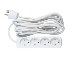 MicroConnect Splitter 5 m 4 x socket jungiama į tinklą inner balta (GRU00450WDK)