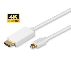 Kabelis MicroConnect Rodyti Port Mini - HDMI 3m balta (MDPHDMI3-4K)