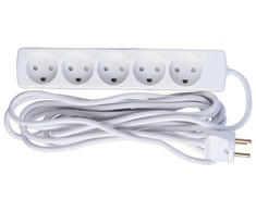 MicroConnect Splitter 5 m 5 x socket jungiama į tinklą inner balta (GRU0055WDK)