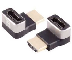 Adapteris AV MicroConnect HDMI 8k 90� angeled up F-M 8K