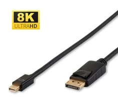 MicroConnect „DisplayPort Mini“ – „DisplayPort“ kabelis 0,5 m juodas (DP-MMG-050MBV1.4)