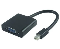 AV adapteris MicroConnect Rodyti Uostas mini - D-Sub (VGA) juoda (MDPVGA2B)