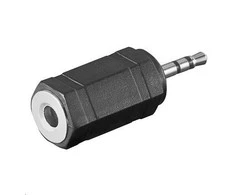 AV adapteris MicroConnect Jack 2.5mm - Jack 3.5mm juoda (AUDASM)