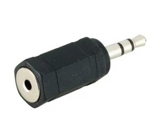 AV adapteris MicroConnect Jack 3.5mm - Jack 2.5mm juoda (AUDALX)