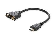AV adapteris MicroConnect HDMI - DVI- D juodas (Adapteris HDMI - DVI M / F, 15CM)