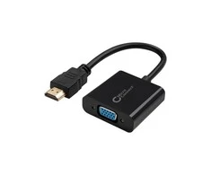 AV adapteris MicroConnect HDMI - D-Sub (VGA) juodasis (HDMVGA1B)